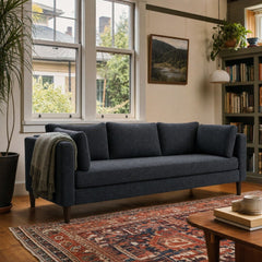 Birdy Sofa in Fairfax Eclipse styled in Portland Hawthorne Craftsman living room - Whats New Furniture