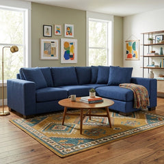 Block Reversible Sectional styled in a bright Portland mid-century modern interior - Whats New Furniture