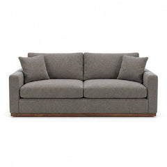 Byron Sofa in Gellar Earth brown tweed fabric - mid-century modern sofa by Stylus - What&
