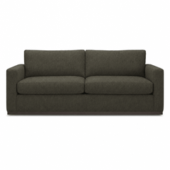 Byron Sofa in Sierra Olive front view - sofa by Stylus - Whats New Furniture Portland OR