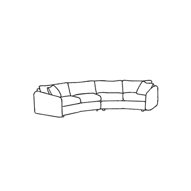 Ella Sectional Sofa by Stylus - two piece pie sectional - Whats New Furniture Portland OR
