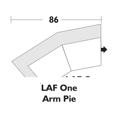 Ella one arm pie left facing piece - Stylus sectional component - Whats New Furniture
