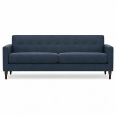 Elroy Sofa in Marley Navy dark navy fabric - mid-century modern sofa by Stylus - What&