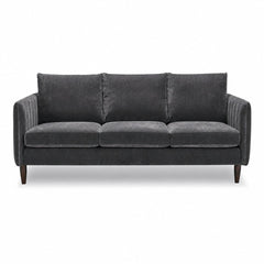 Fitz Modern Sofa in Palance Steel - mid-century channel-arm sofa by Stylus - Whats New Furniture Portland OR