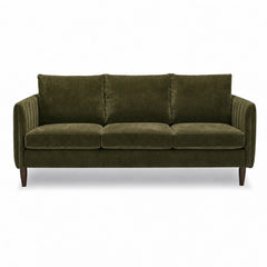 Fitz Modern Sofa in Mythic Olive - mid-century channel-arm sofa by Stylus - Whats New Furniture Portland OR