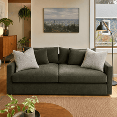 Haze Sofa in Serenity Arbor styled in a Portland home - Whats New Furniture