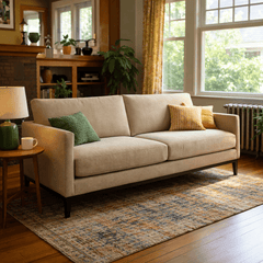 Inga Sofa in Gladstone Granite room setting - Pacific Northwest sofa by Stylus - Whats New Furniture Portland OR