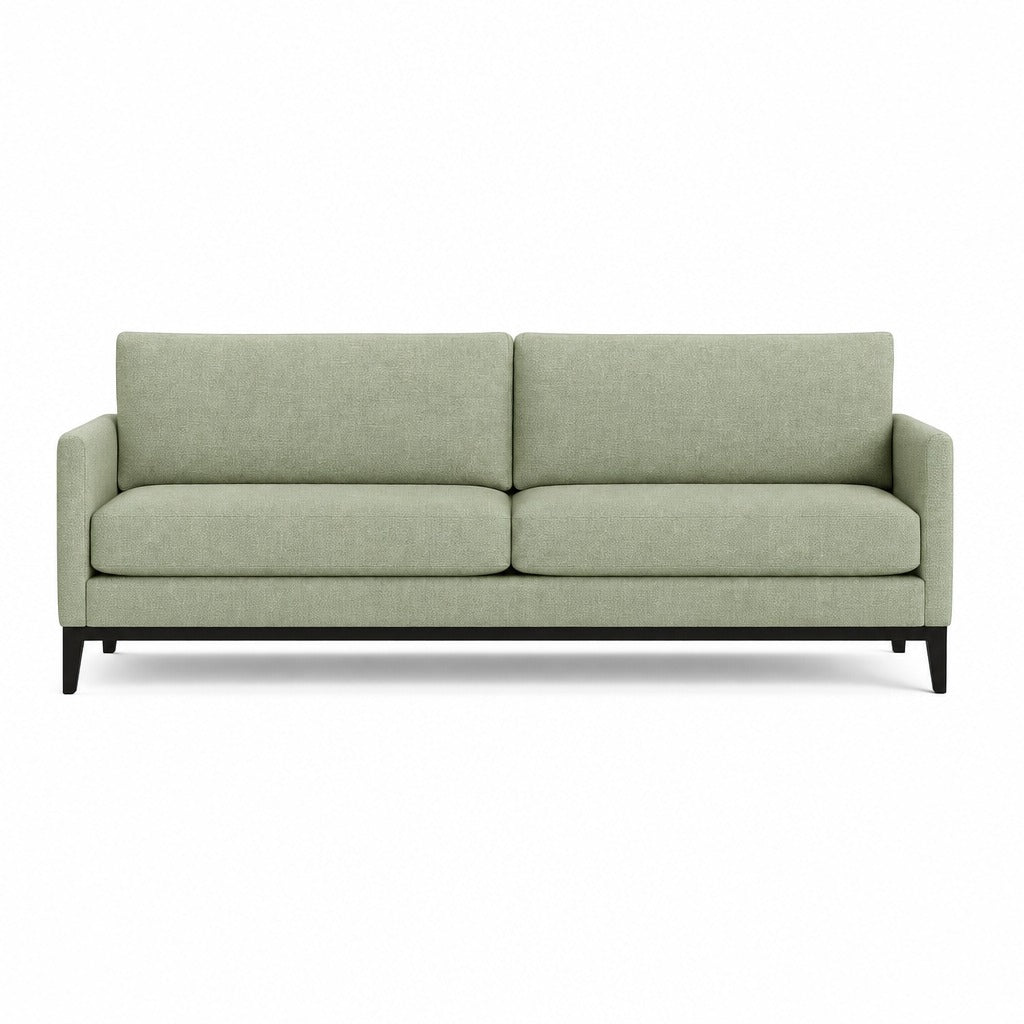 Inga Sofa in Marley Basil front view - Pacific Northwest sofa by Stylus - Whats New Furniture Portland OR