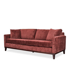 Inga Sofa in Rust side angle - Pacific Northwest sofa by Stylus - Whats New Furniture Portland OR