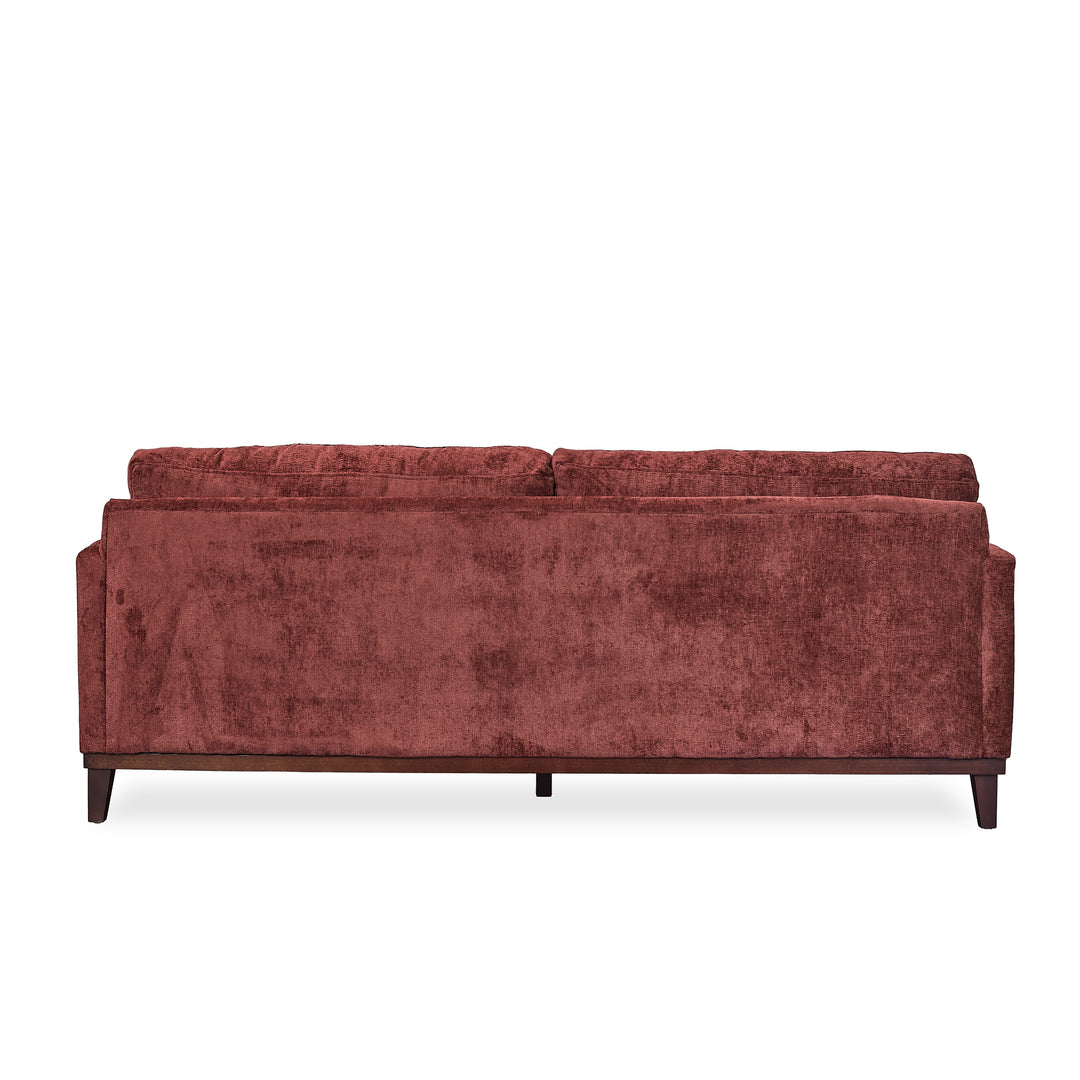 Inga Sofa in Rust back view - Pacific Northwest sofa by Stylus - Whats New Furniture Portland OR