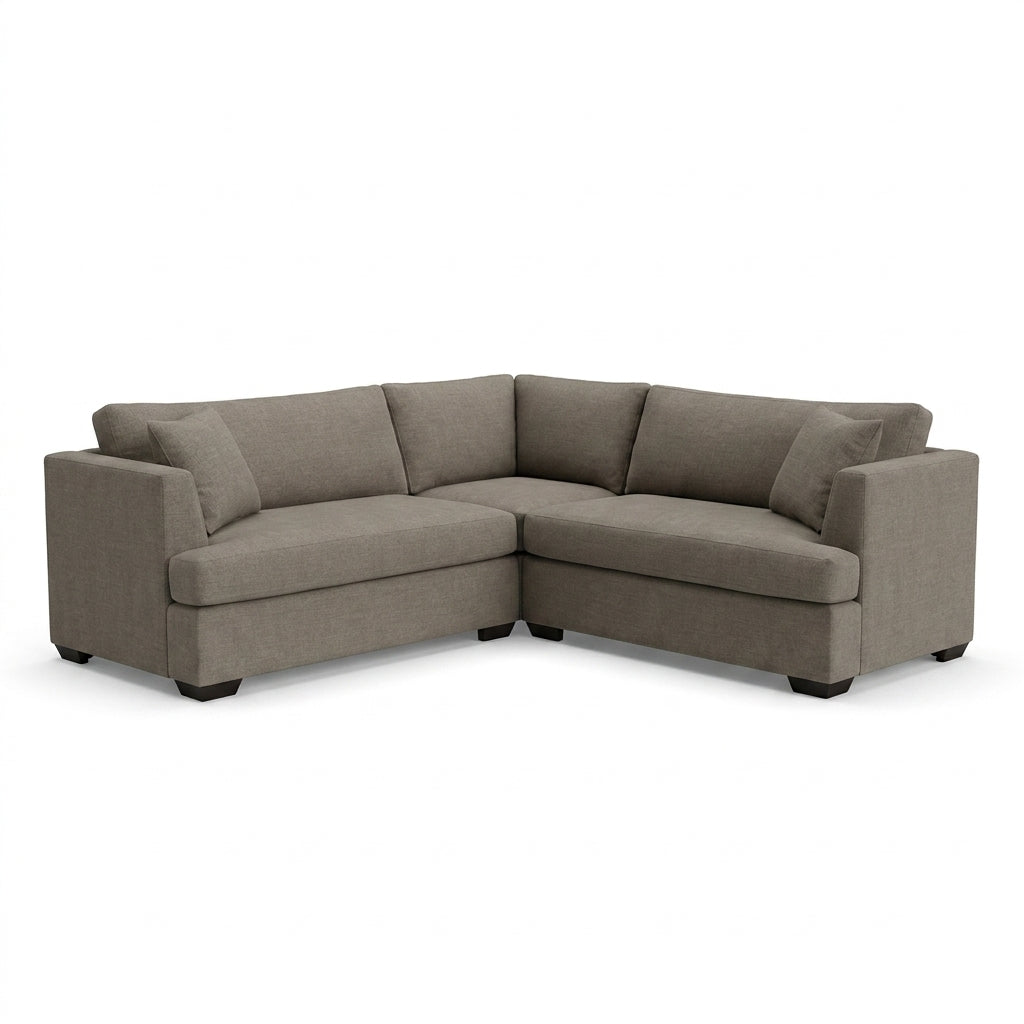 Jema Sectional Sofa in Levi Carbon front view - sectional by Stylus - Whats New Furniture Portland OR