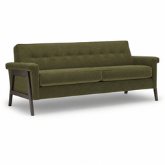 Jesper Sofa in Marley Moss front view - sofa by Stylus - Whats New Furniture Portland OR