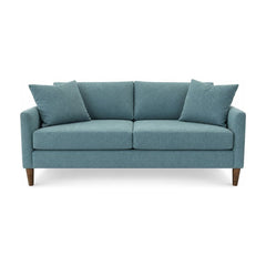 Josie Sofa in Infusion Seawater front view - sofa by Stylus - Whats New Furniture Portland OR