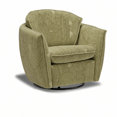 Luna Swivel-Glider Chair in Junction Cumin front view - chair by Stylus - Whats New Furniture Portland OR