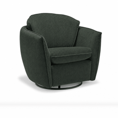 Luna Swivel-Glider Chair in Dream Goddess front view - chair by Stylus - Whats New Furniture Portland OR