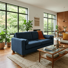 Navy Blue Stylus Sofa - view 4