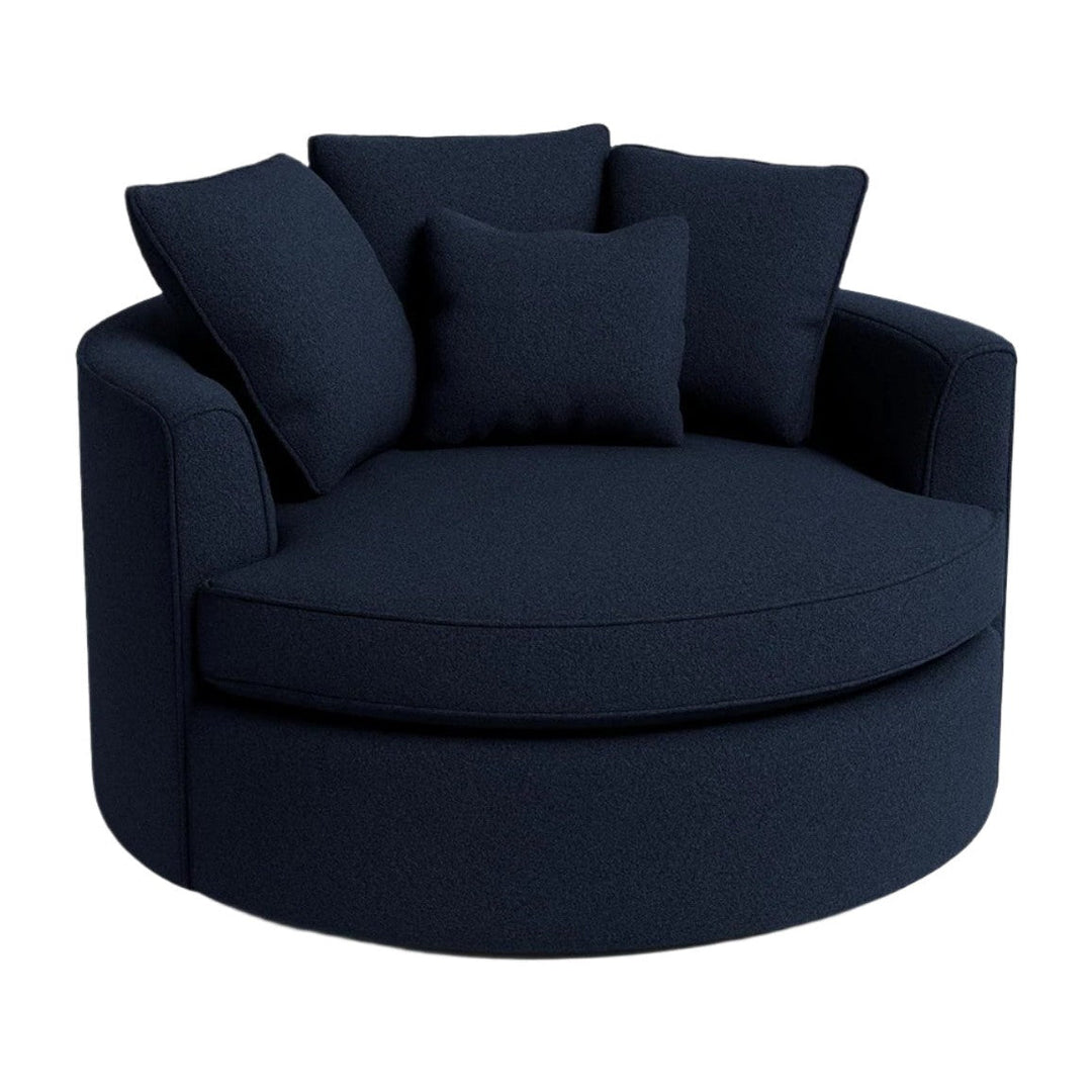 Nest Chair In Marine - side angle - mid-century modern chairs - Whats New Furniture Portland OR