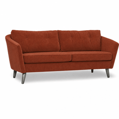 Olena Modern Apt-Sofa in Marley Rust front view - sofa by Stylus - Whats New Furniture Portland OR