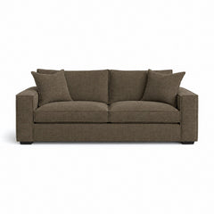 Rags Sofa in Nile Bark — studio front view - Pacific Northwest sofa by Stylus - Whats New Furniture Portland OR