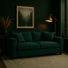 Rags Sofa in Nile Ocean secondary lifestyle setting - Pacific Northwest sofa by Stylus - Whats New Furniture Portland OR
