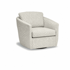 Rain Swivel Chair in Cisco Shitake front view - swivel chair by Stylus - Whats New Furniture Portland OR