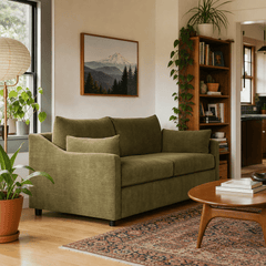Ricci Sofa in Nexus Arbor styled in a Portland home - Whats New Furniture