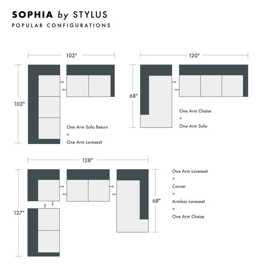 Sophia Custom Sofa / Sectional - Whats New Furniture - Portland, Oregon