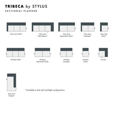 Tribeca Custom Sofa / Sectional configuration shot - custom sofa sectional by Stylus - Whats New Furniture Portland OR