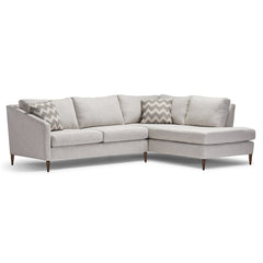 Wilson Open Chaise Sectional in Dodworth Mica side angle - mid-century open-chaise sectional by Stylus - Whats New Furniture Portland OR