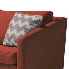 Wilson Retro-Inspired Apartment Sofa in Rust - back view - mid-century modern sofas - Whats New Furniture Portland OR