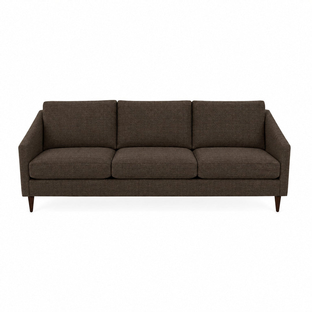 Wilson Sofa in Nexus Chocolate — studio front view - Pacific Northwest sofa by Stylus - Whats New Furniture Portland OR