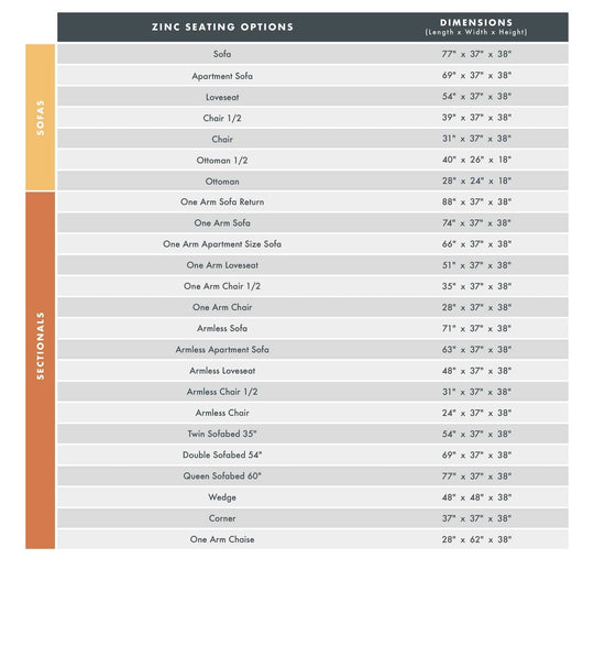 Zinc Custom Sofa / Sectional - Whats New Furniture - Portland, Oregon