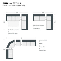 Zinc Custom Sofa / Sectional - Whats New Furniture - Portland, Oregon