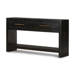 Suki Console Table Burnished Black