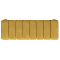 Summer Fabric Upholstered Tufted Accent Bench Mustard Yellow - What&