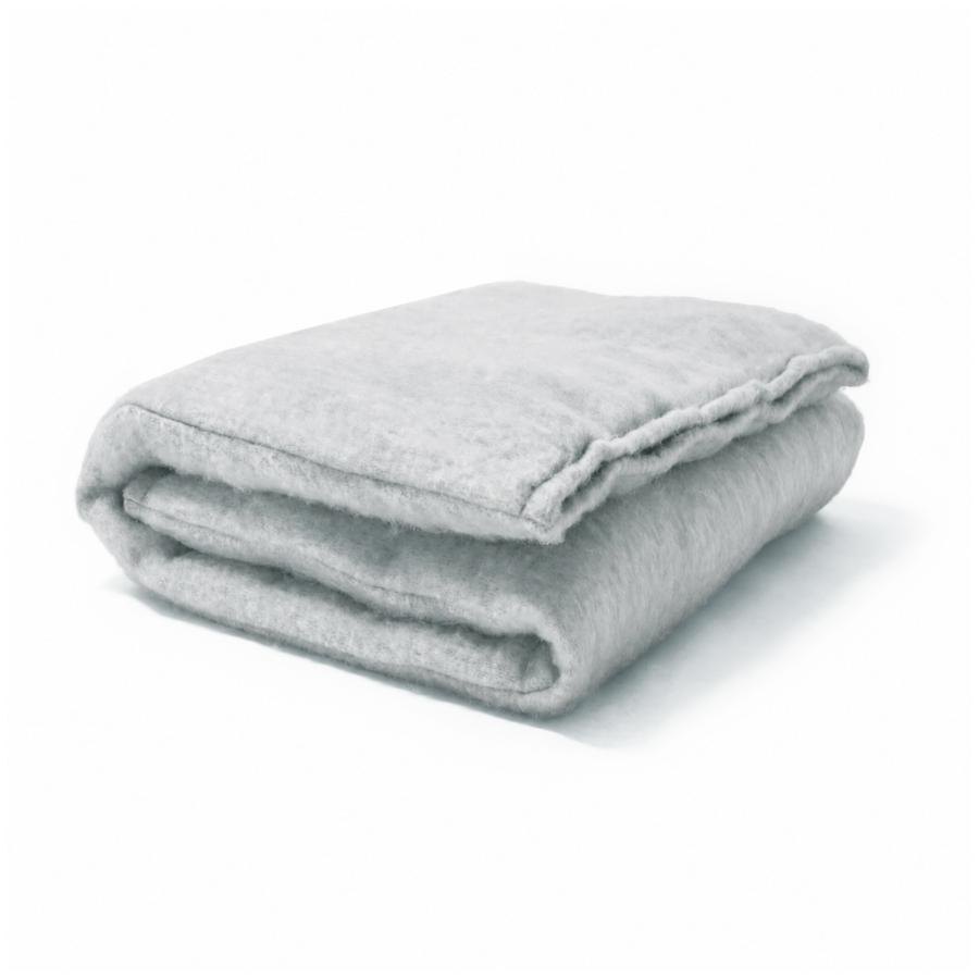 Summit Petite Duvet with Insert in Light Blue - front three-quarter studio view - Petite Duvet by Pom Pom at Home - Whats New Furniture Portland OR