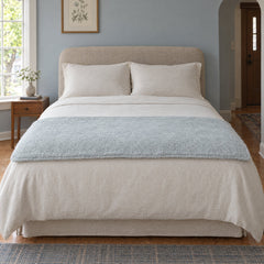 Summit Petite Duvet with Insert in Light Blue styled in a Portland home - Whats New Furniture