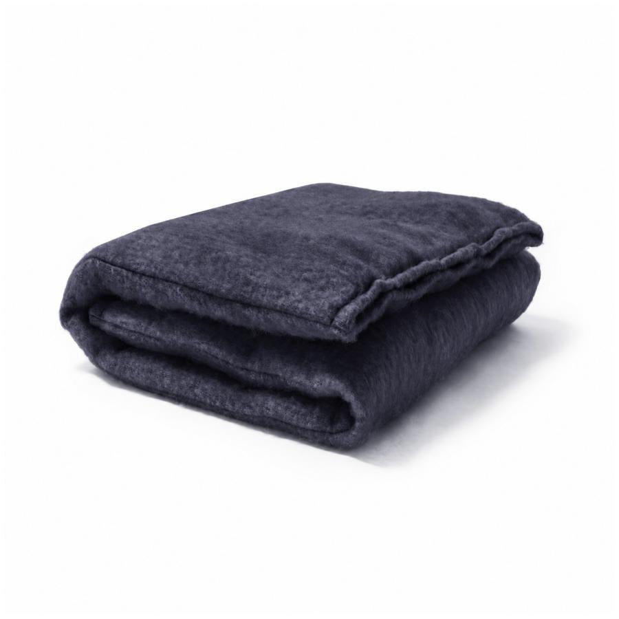 Summit Petite Duvet with Insert in Navy - front three-quarter studio view - Petite Duvet by Pom Pom at Home - Whats New Furniture Portland OR