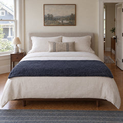 Summit Petite Duvet with Insert in Navy styled in a Portland home - Whats New Furniture