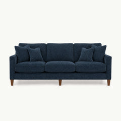 Summit Sofa in Lush Marine - studio front view - Stanton - Whats New Furniture Portland OR