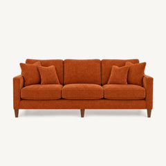 Summit Sofa in Lush Papaya - studio front view - Stanton - Whats New Furniture Portland OR