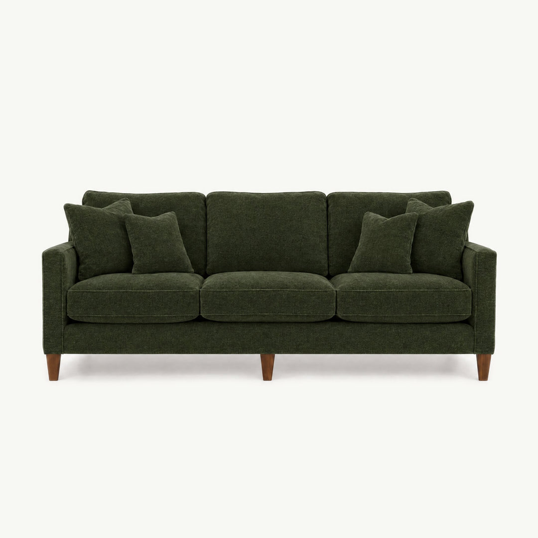 Summit Sofa in Rizz Moss - studio front view - Stanton - Whats New Furniture Portland OR