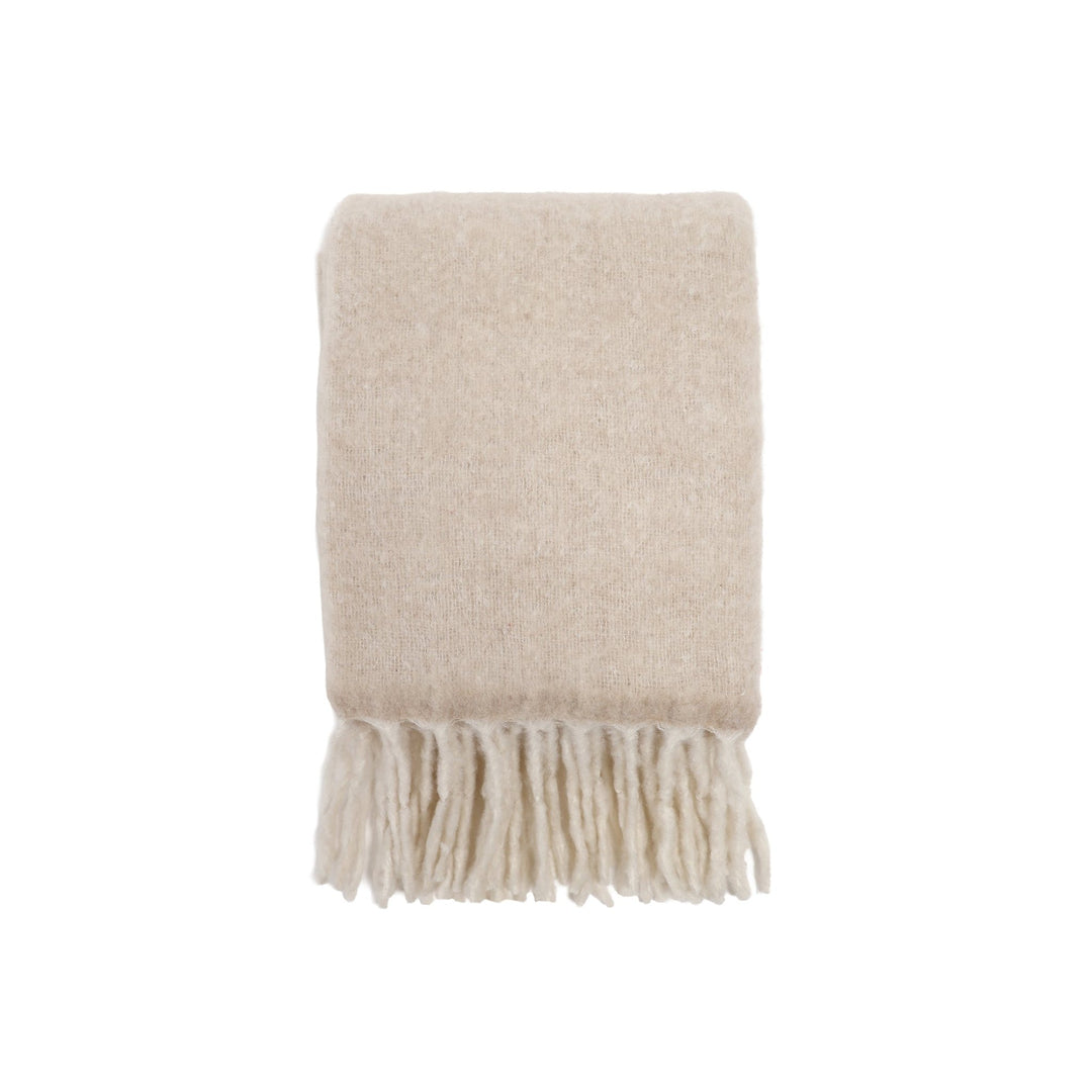 Summit Throw in Oatmeal, studio view - Whats New Furniture Portland