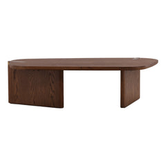 Suzette Coffee Table - Freeform Top in Dark Brown - front studio view - Coffee Table by Dovetail - Whats New Furniture Portland OR