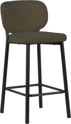 Swan Counter Stool in Off White Boucle alternate angle - boucle counter stool by Unique Furniture - Whats New Furniture Portland OR