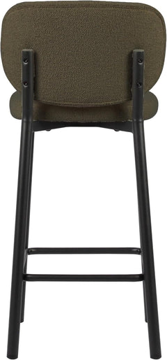 Swan Counter Stool in Off White Boucle configuration shot - boucle counter stool by Unique Furniture - Whats New Furniture Portland OR