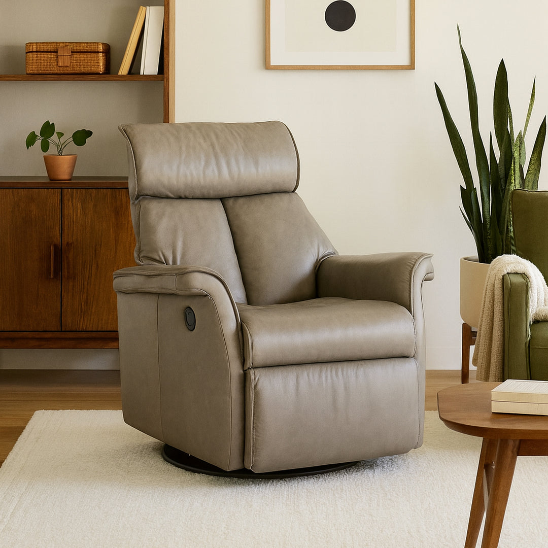 Swivel Glide Power Reclining Chair detail view 4 - Whats New Furniture - Portland, Oregon