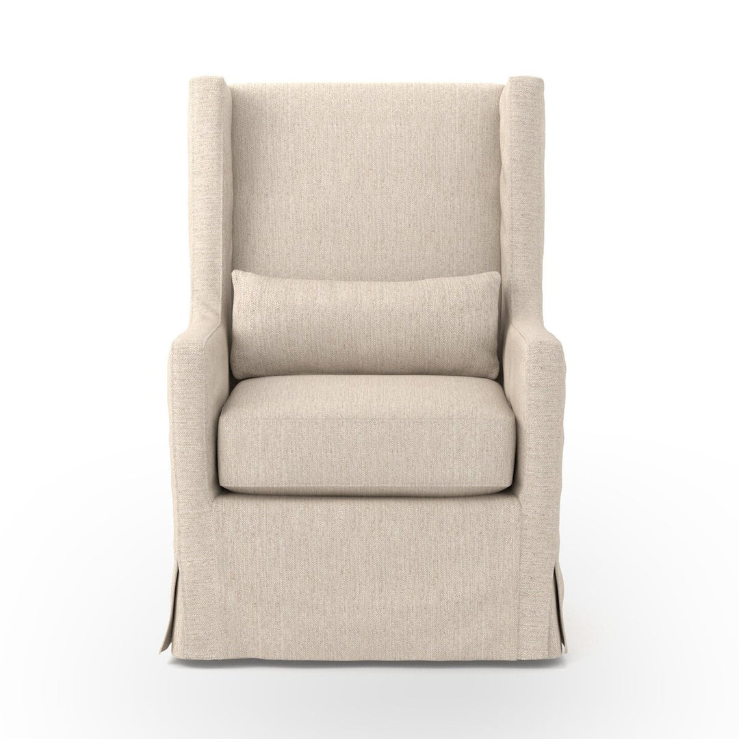 Swivel Wing Chair Jette Linen - Accent Chair by Four Hands - What&