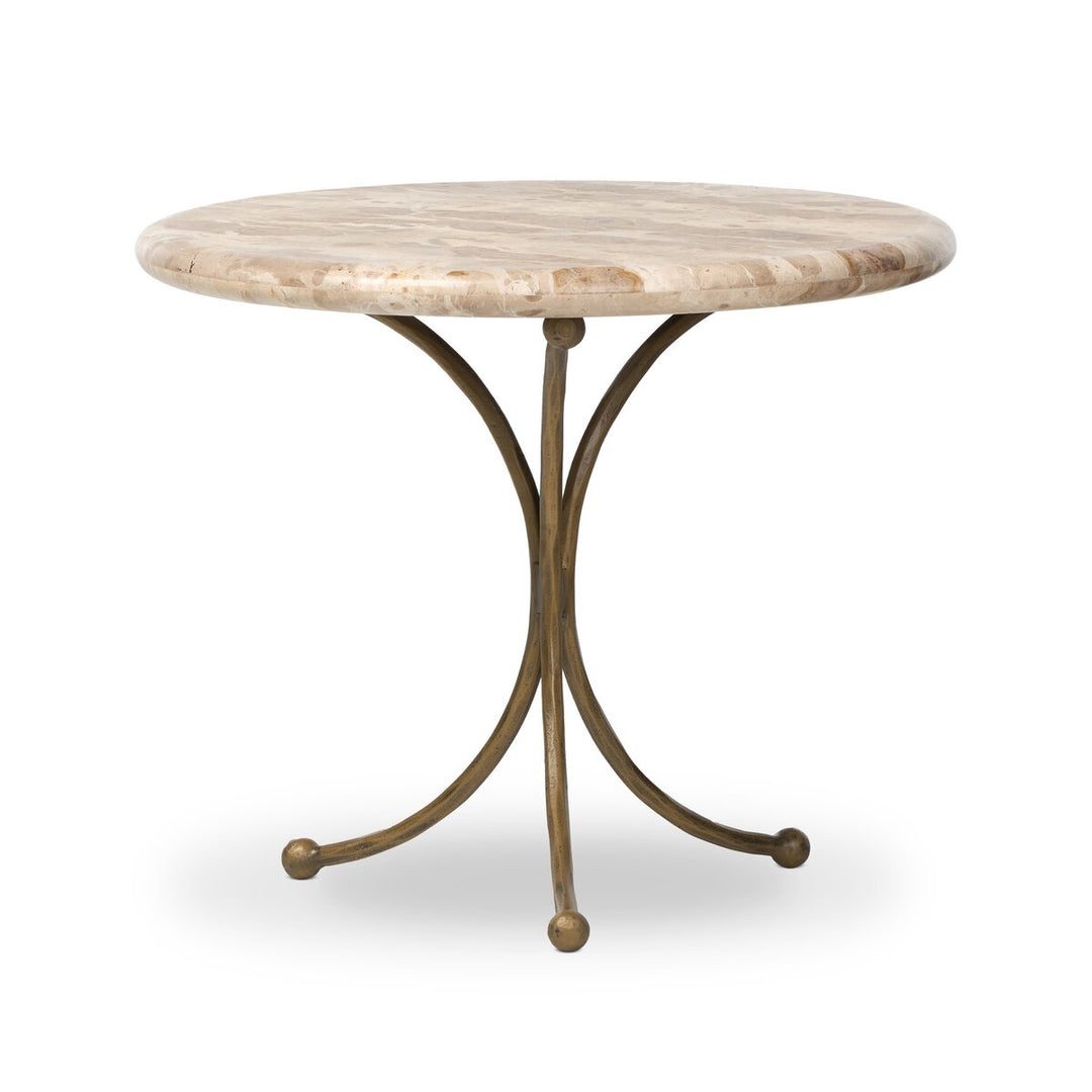 Sylas End Table Fossil Marble