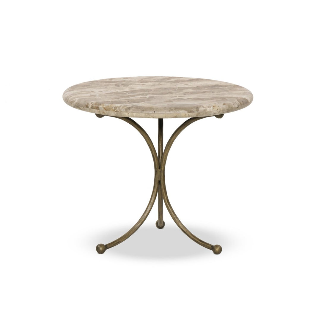 Sylas End Table Fossil Marble